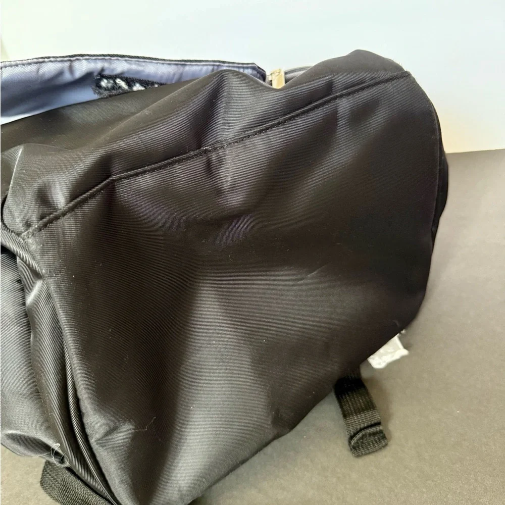 Sleek Black Multi-Pocket Baby Diaper Backpack black